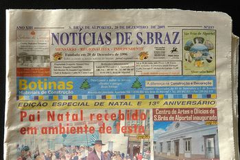 Capa do Notícias de S.Braz - Edição de Dezembro de 2009